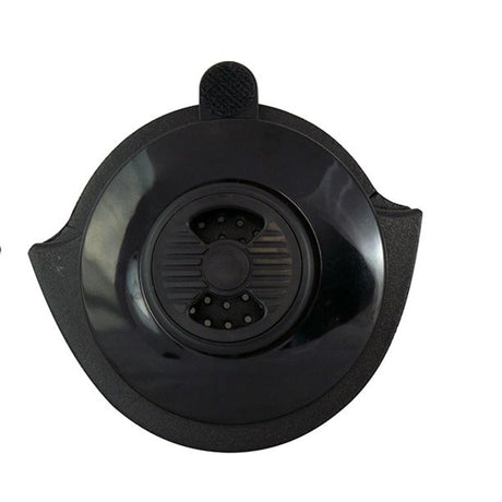 GATH Helm Ear Pocket für SFC Convertible+Gedi, schwarze Kunststoffkomponente mit Befestigungselementen, Draufsicht