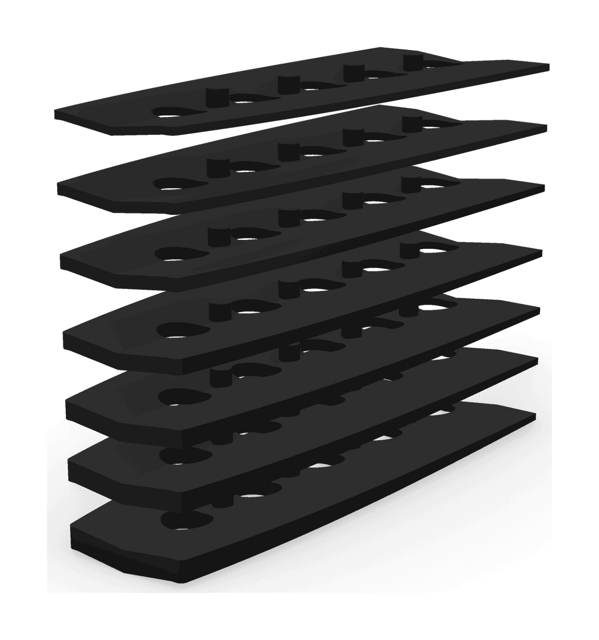 Starboard UCS 7 pcs angle spacers Alu 2027