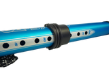 GA Extension Standard Alu 2026, blau, Aluminium-Erweiterungsstange mit schwarzer Klemme, Seitenansicht
