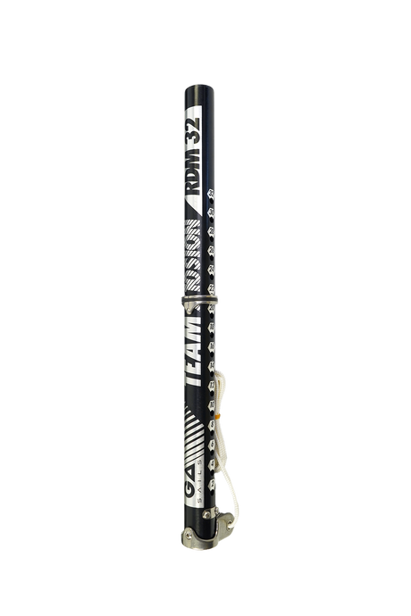 GA Extension PRO Alu LTD MTE 2026 schwarze Aluminium-Erweiterung mit weißem Branding, vertikale Ansicht