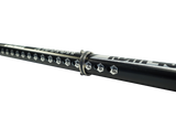 GA Extension PRO Alu LTD MTE 2026 schwarze Aluminium-Extensionschiene mit Befestigungselementen, Seitenansicht