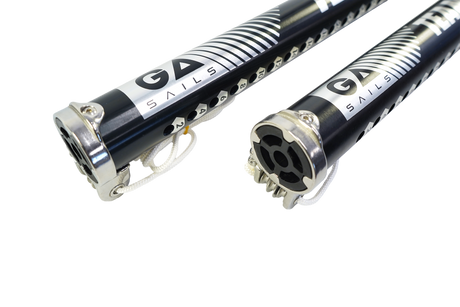 GA Extension PRO Alu LTD MTE 2026 Aluminium-Verlängerung schwarz-weiß mit Verbindungselementen, Detailansicht