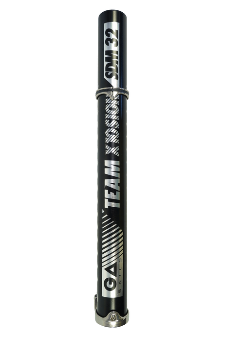 GA Extension PRO Alu LTD MTE 2026 schwarze Aluminium-Erweiterung mit Textilmuster, Frontansicht