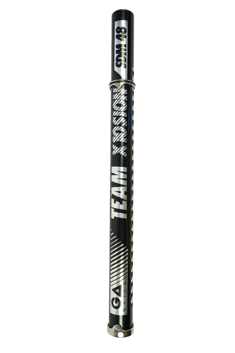 GA Extension PRO Alu LTD MTE 2026 Aluminium-Erweiterungsstab in Schwarz mit weißem Grafikdesign, Frontansicht