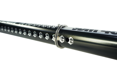 GA Extension PRO Alu LTD MTE 2026 schwarze Aluminium-Verlängerung mit Maßskala, Detailansicht