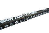 GA 2026 Extension TEAM Carbon Schläger, schwarzes Carbonschaft mit weißem Logo-Print und Metallverbinder, Detailansicht