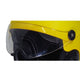 GATH Half Face Visor Halbvisier in Gelb mit transparentem Visier, Seitenansicht
