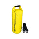 OverBoard wasserdichter Packsack 12 Liter in Gelb mit schwarzem Tragegriff und Befestigungsvorrichtung