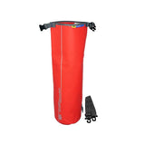OverBoard wasserdichter Packsack 12 Liter, rot, mit Schultergurt und Ventil, Frontalansicht