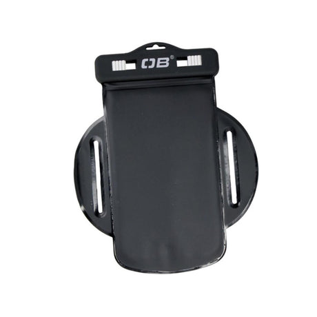 OverBoard Wasserdichte Armtasche PROSPORT schwarz mit Verschlusslasche, Frontansicht