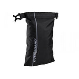 OverBoard wasserdichter Beutel 1 Liter schwarz mit Verschlussband und reflektierendem Logo, Frontansicht