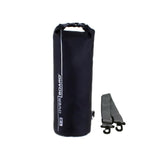 OverBoard wasserdichter Packsack 12 Liter schwarz mit Trageriemen, Frontansicht