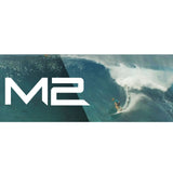 Torq TEC M2.0 Surfboard, weiß, mit Surfer auf großer grüner Welle, Produktansicht