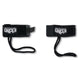 SNIPER Bodyboard Flossen Leash Deluxe, schwarzes Neopren-Armband mit Kordel, zwei Ansichten