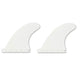 FUTURES Quad Rear 2 Fin Set Sym Thermotech weiß, symmetrisches Design, Surfflossen aus Kunststoff, Draufsicht