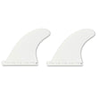 FUTURES Quad Rear 2 Fin Set Sym Thermotech weiß, symmetrisches Design, Surfflossen aus Kunststoff, Draufsicht