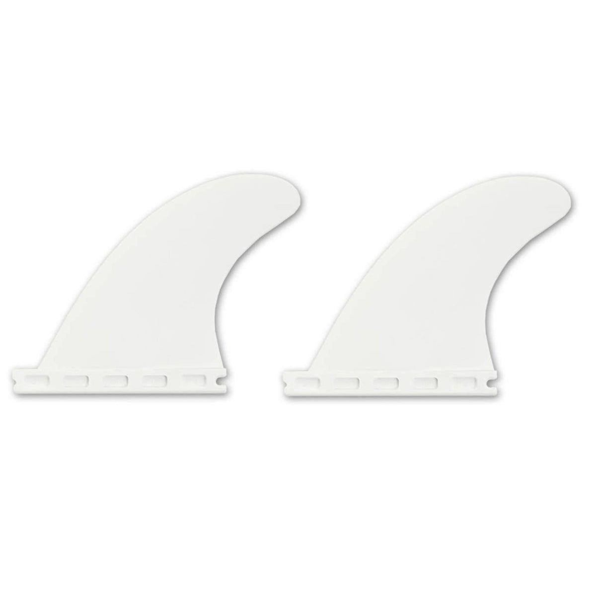 FUTURES Quad Rear 2 Fin Set Sym Thermotech weiß, symmetrisches Design, Surfflossen aus Kunststoff, Draufsicht