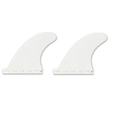 FUTURES Quad Rear 2 Fin Set Sym Thermotech weiß, symmetrisches Design, Surfflossen aus Kunststoff, Draufsicht