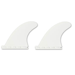 FUTURES Quad Rear 2 Fin Set Sym Thermotech weiß, symmetrisches Design, Surfflossen aus Kunststoff, Draufsicht
