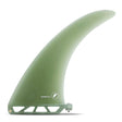 FUTURES Single Fin Admiral Volan Fiberglass grün, Seitenansicht mit Box-Finnen-System