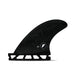 FUTURES Sidebites 2 Fin Set SB1 schwarze Fiberglass-Finne, Seitenansicht