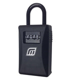 MDNS Keylock Safe Box, schwarzes Kunststoffschloss mit Zahlenkombination und Bügel, Vorderansicht