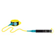 MDNS Surfboard Knie-Leash Unlimited in Gelb und Schwarz mit Neoprenbefestigung und Karabiner, Gesamtansicht