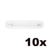 Futures Finbox F2 ILT Flossen-Box transparent mit Metallschienen, Draufsicht