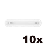 Futures Finbox F1 ILT Finnenbox weiß transparent Kunststoff Draufsicht 10er Set