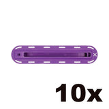 Futures Finbox F2 ILT Flossen-Box in Violett mit weißen Rastleisten, Draufsicht