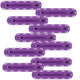 Futures Finbox F2 ILT Set, violett, mehrere Flossen mit weißen Markierungen, Draufsicht