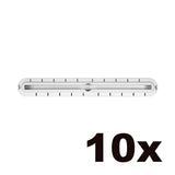 Futures US Box Longboard Finbox weiß, Kunststoff, Draufsicht, 10er Set