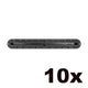 Futures US Box Longboard Finbox schwarz, Draufsicht, Set mit 10 Stück