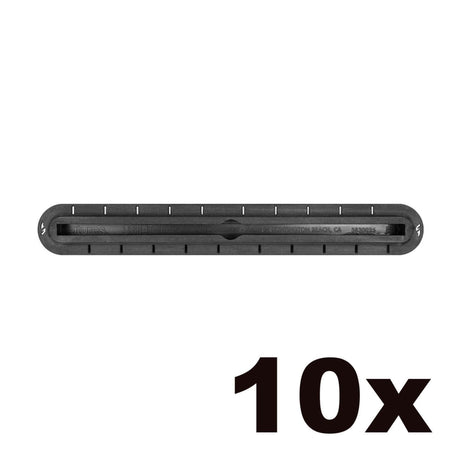 Futures US Box Longboard Finbox schwarz, Draufsicht, Set mit 10 Stück