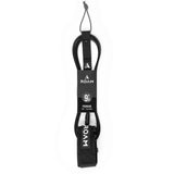 Roam Surfboard Leash Premium Knie 9 Fuß schwarze Neopren-Leine mit Knöchelmanschette, Frontansicht