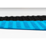 Roam Footpad Deck Grip Traction Pad 2-tlg, zweiteiliges Griffband in Blau und Schwarz, Seitenansicht
