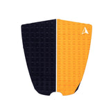 Roam Footpad Deck Grip Traction Pad 2-tlg, schwarz und gelb, strukturierte Gummioberfläche, zweiteiliges Set