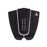 Roam Footpad Deck Grip Traction Pad 3-teilig schwarz mit weißen Grifflöchern, Draufsicht