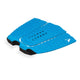 Roam Footpad Deck Grip Traction Pad 3-teilig blau mit Löchern, strukturierte Oberfläche, Draufsicht