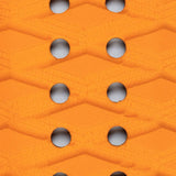 Roam Footpad Deck Grip Traction Pad 3-tlg orange mit Lochung, strukturierte Oberfläche von oben