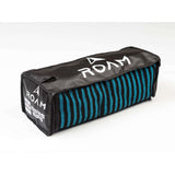 ROAM Surfboard Socke Funboard Schutzhülle schwarz türkis Streifen Neopren Seitansicht