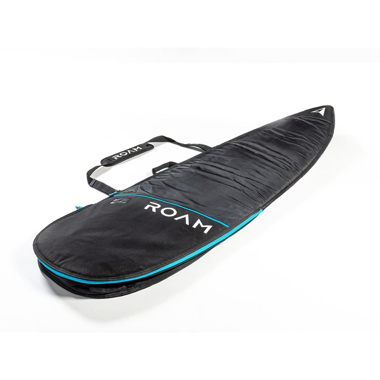 ROAM Surfboard Tech Bag Shortboard schwarz mit blauem Streifen, Transporttasche aus Neopren mit Tragegriffen
