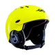 Gath Gedi Wassersport Helm neongelb mit schwarzem Visier und Kinnriemen, Seitenansicht