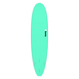 Torq TET Longboard in Mint, Draufsicht mit rundem Nose und Tail, helles Türkis mit schwarzem Logo