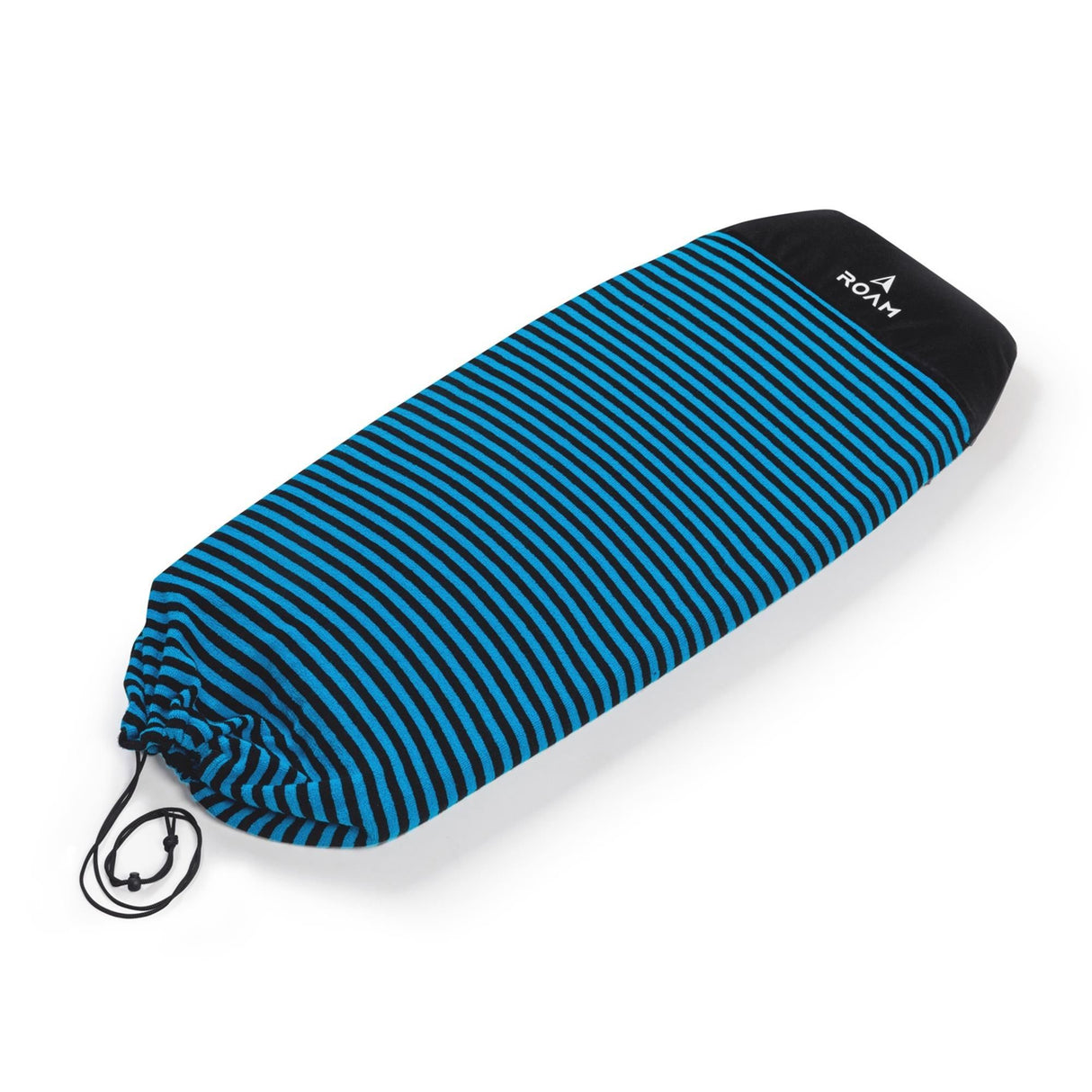 Roam Bodyboard Boardbag Socke blau-schwarz gestreift mit Zugkordel, Schutzschlauch für Bodyboards