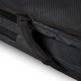 ROAM Surfboard Tech Bag Doppel Fun in Schwarz mit Wabenmuster und Reißverschluss, Detailansicht