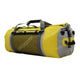 OverBoard Duffel Bag Pro wasserdichte Reisetasche Gelb Grau mit Tragegriffen seitliche Ansicht