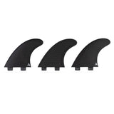 Roam Thruster Fin Set Allround FCS drei schwarze Surfflossen mit Boxensystem Übersicht