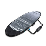 ROAM Surfboard Tech Bag Short PLUS, schwarz-silber, Transporttasche mit Tragegriff, Schrägansicht