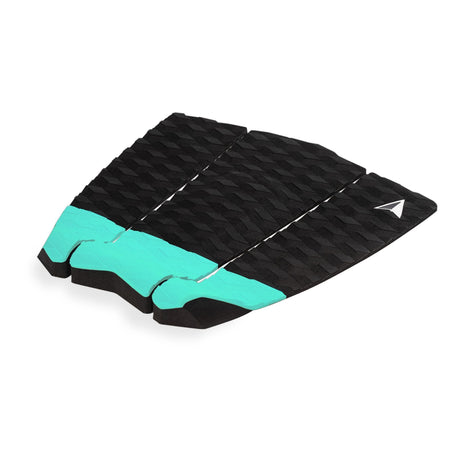Roam Footpad Deck Grip Traction Pad 3-tlg in Schwarz und Türkis, dreiteiliges Griffpad-Set für Surfboards